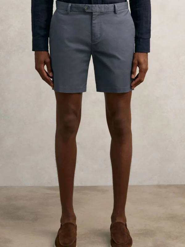 Reiss Airforce Blue S Short Length Casual Chino Shorts
