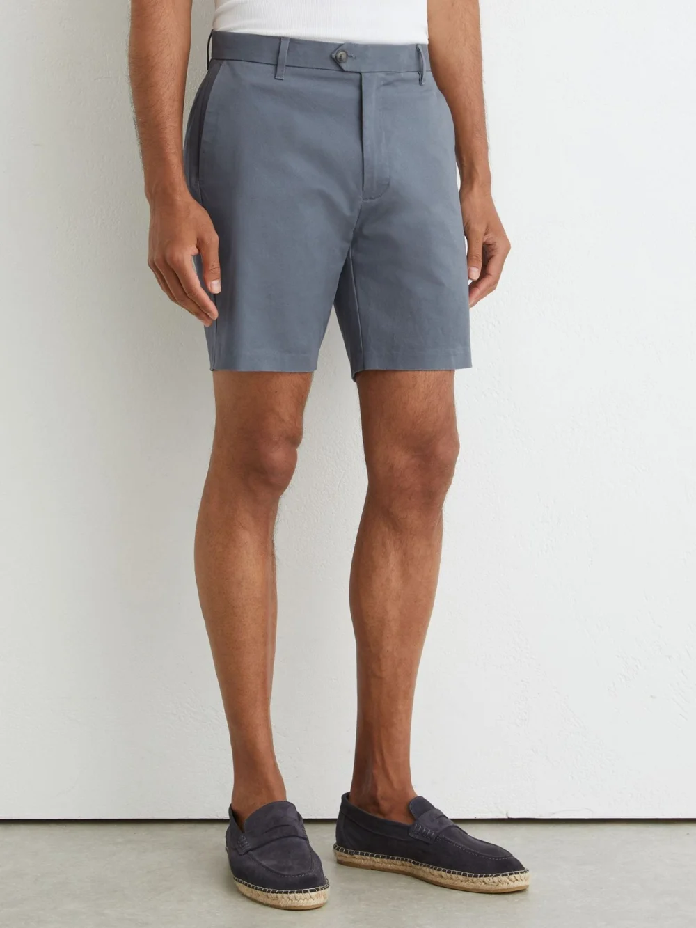 Reiss Airforce Blue S Short Length Casual Chino Shorts, view 4