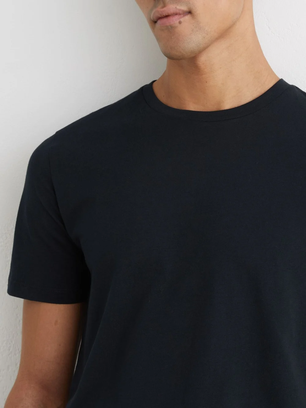 Reiss Aquamarine Blue Marl Crew Neck T-shirt, L, view 4
