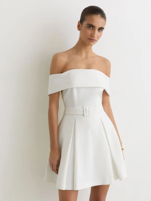Reiss Arwen Off-shoulder Mini Dress, 14