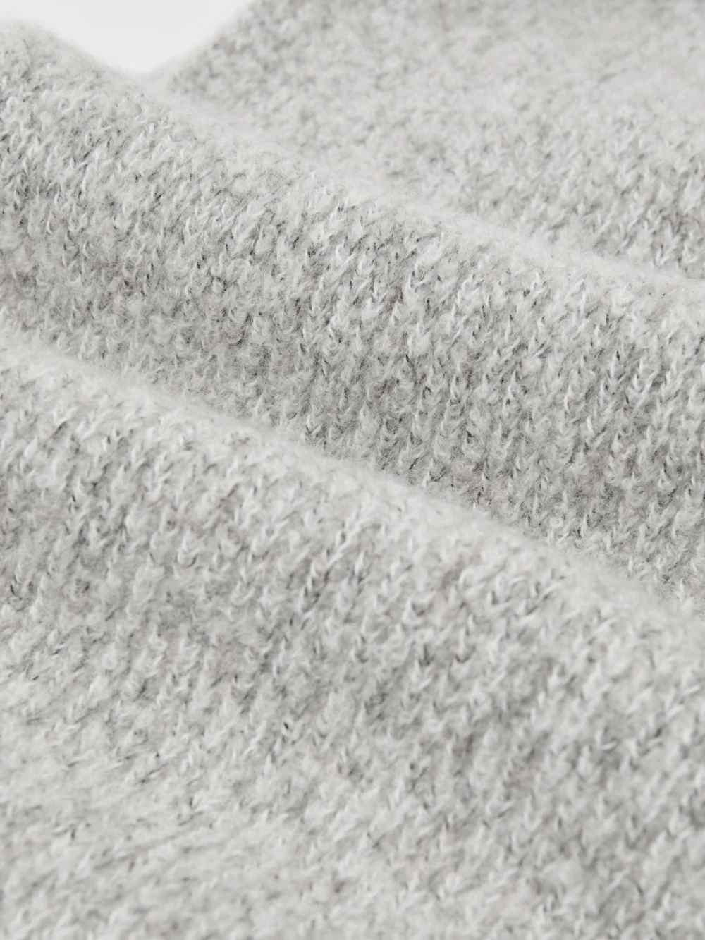 Reiss Atelier Soft Grey Melange Cashmere-blend Flecked Scarf,, view 3
