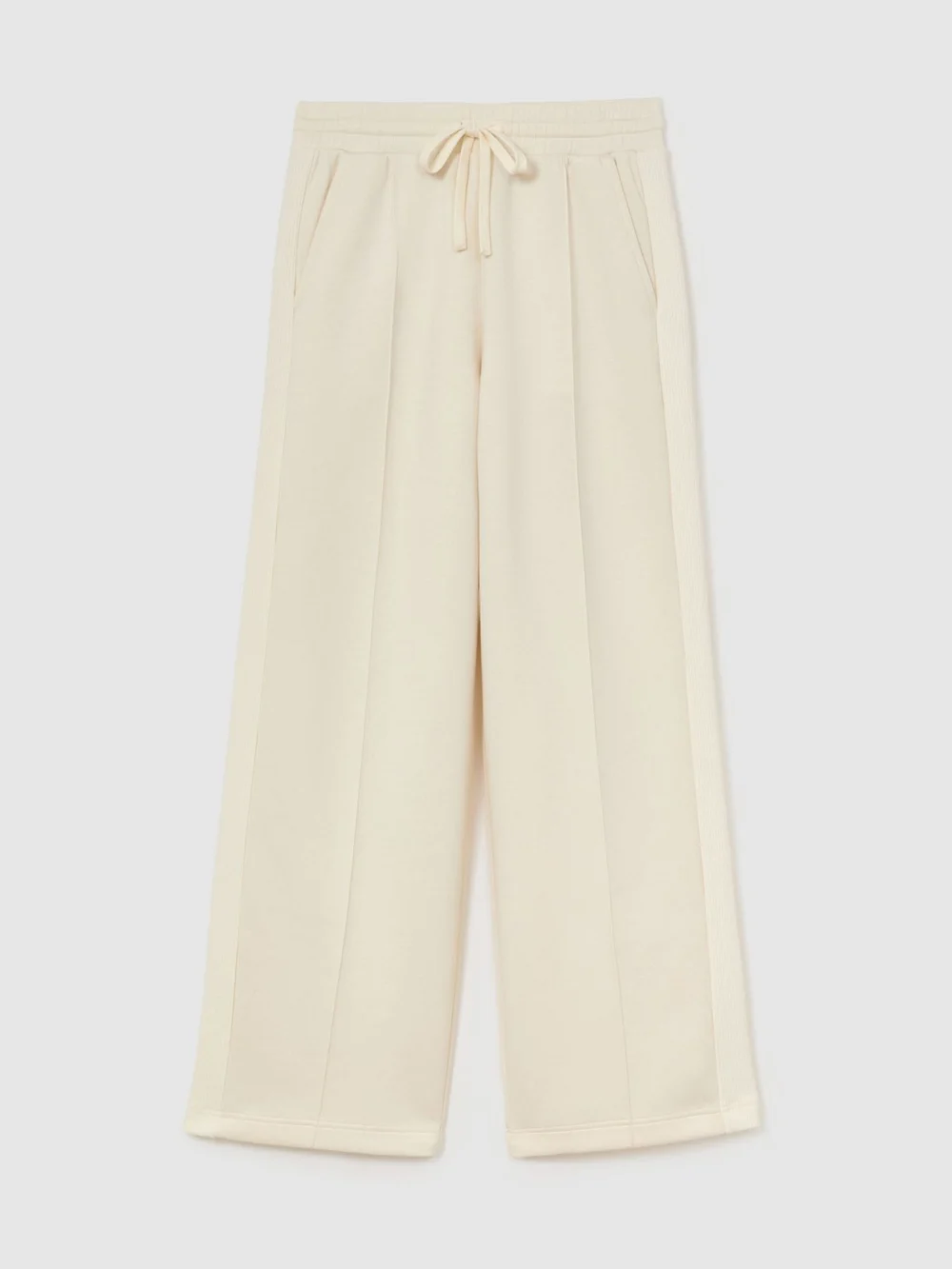 Reiss Bella Women's Premium Interlock Wide-leg Joggers, view 2