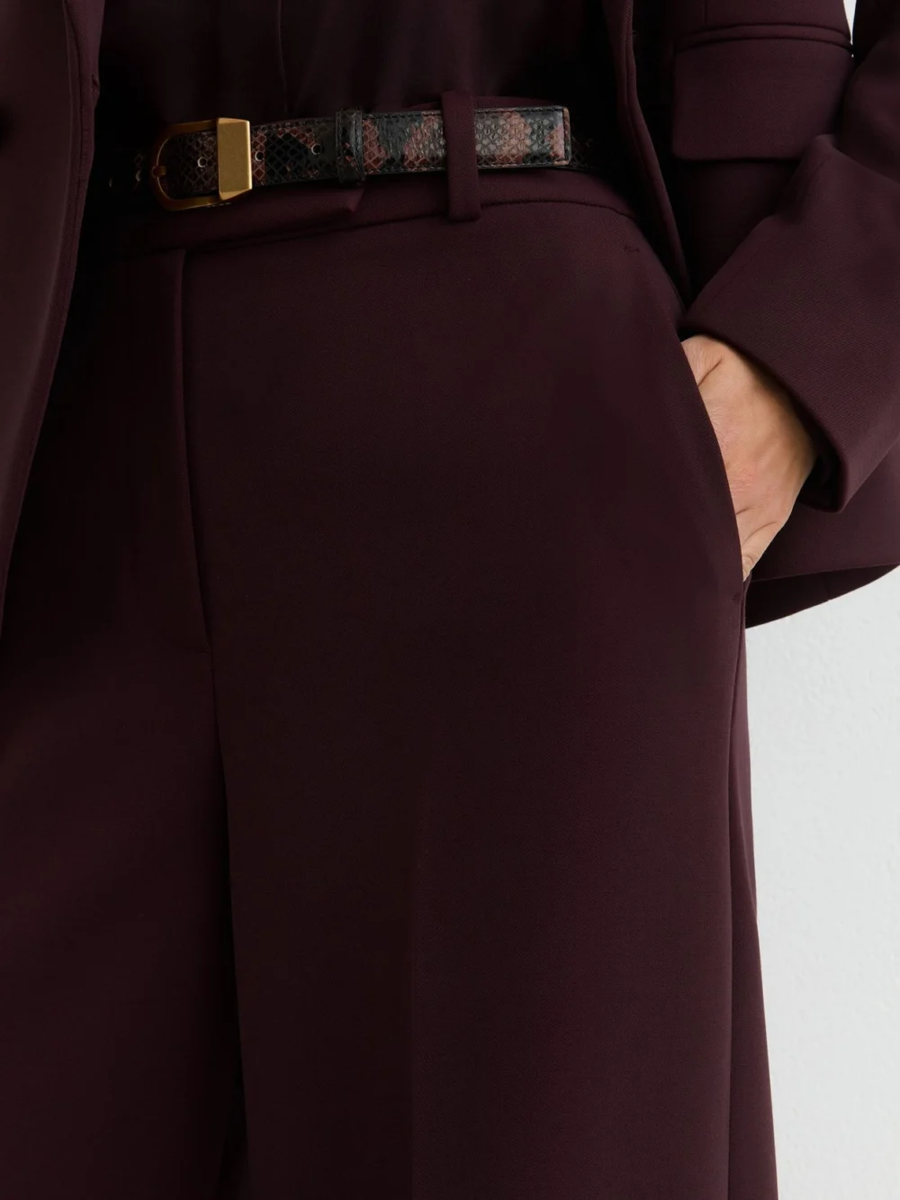Reiss Berry Wide-leg Suit Trousers, view 3