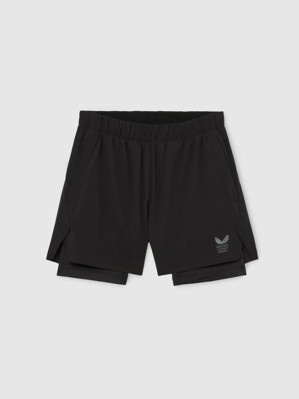 Reiss Black 2 1 Short | Castore 2-in-1 Technical Training Shorts, view 3