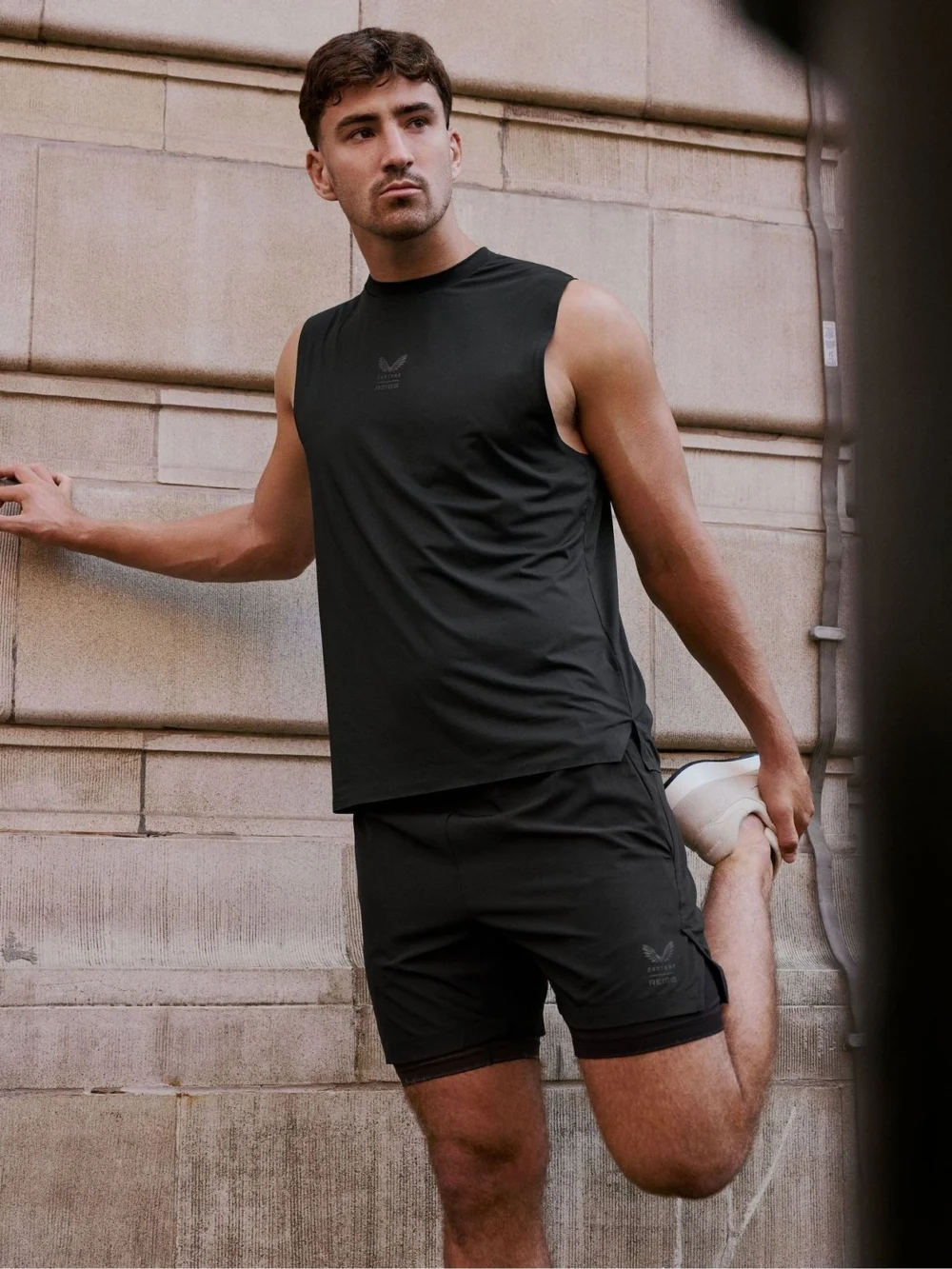 Reiss Black 2 1 Short | Castore 2-in-1 Technical Training Shorts, view 4