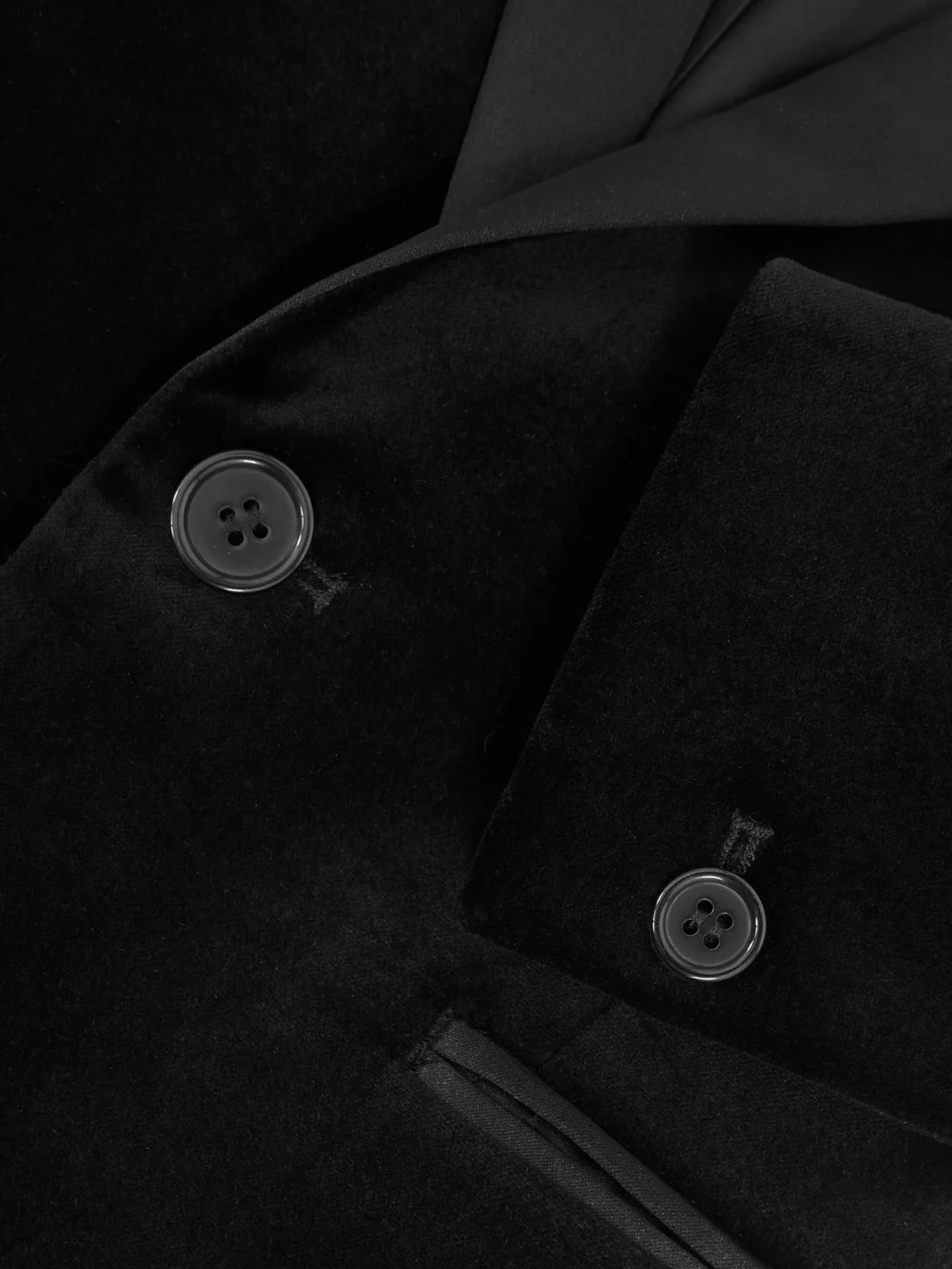 Reiss Black 3-9 yrs Single-breasted Velvet Tuxedo Blazer, view 4