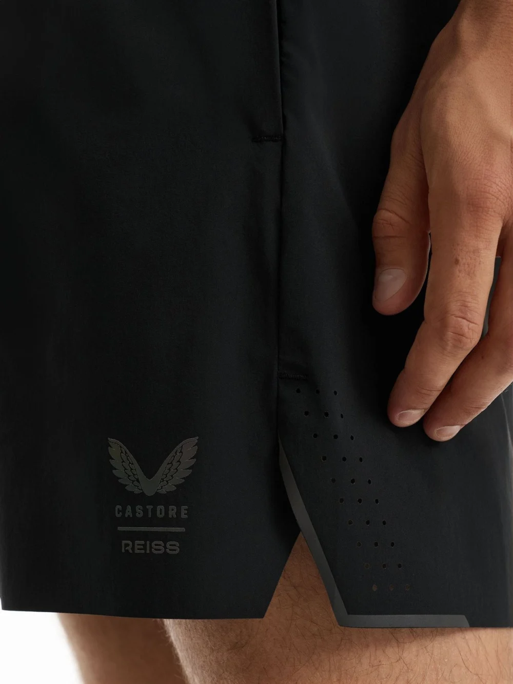 Reiss Black 5 Split Short | Castore 5-Inch Training Shorts, view 4