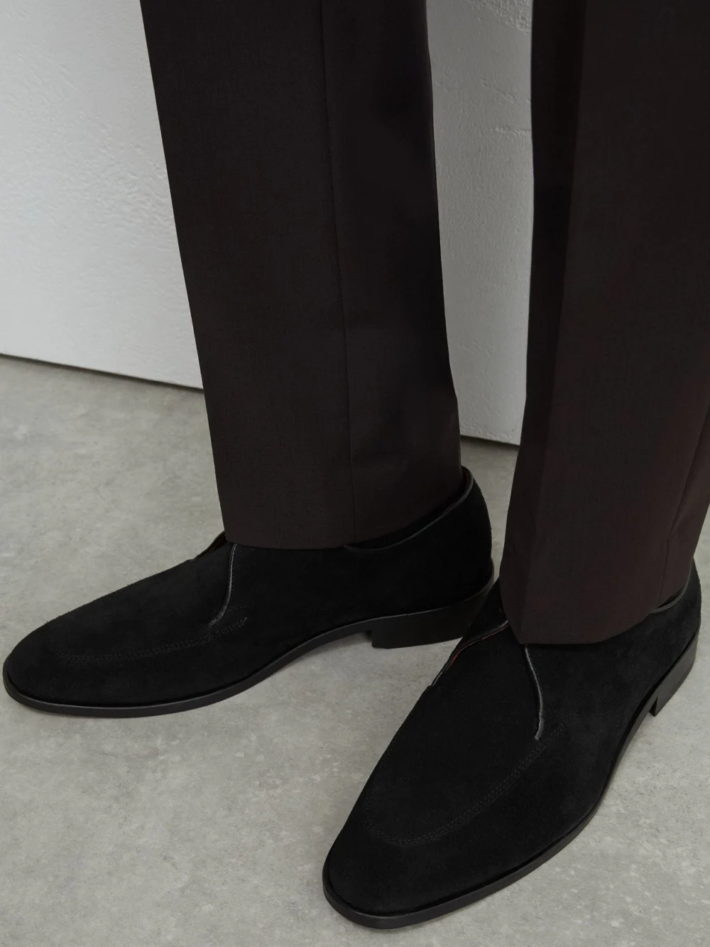Reiss Black Blake Lace-up Derby Shoes