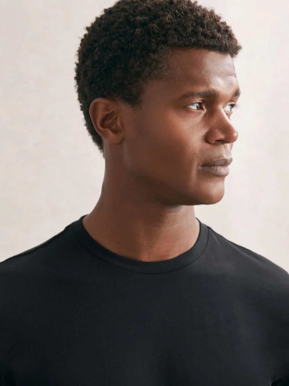 Reiss Black Bless Pack Cotton Crew-neck Tailored-fit T-shirts-pack, view 4