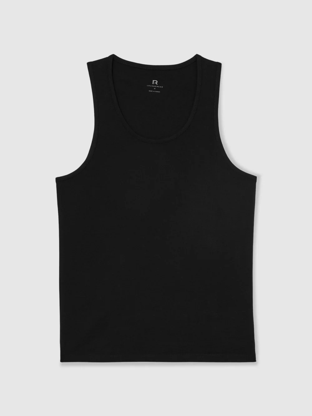Reiss Black Cotton Stretch Vest, view 2