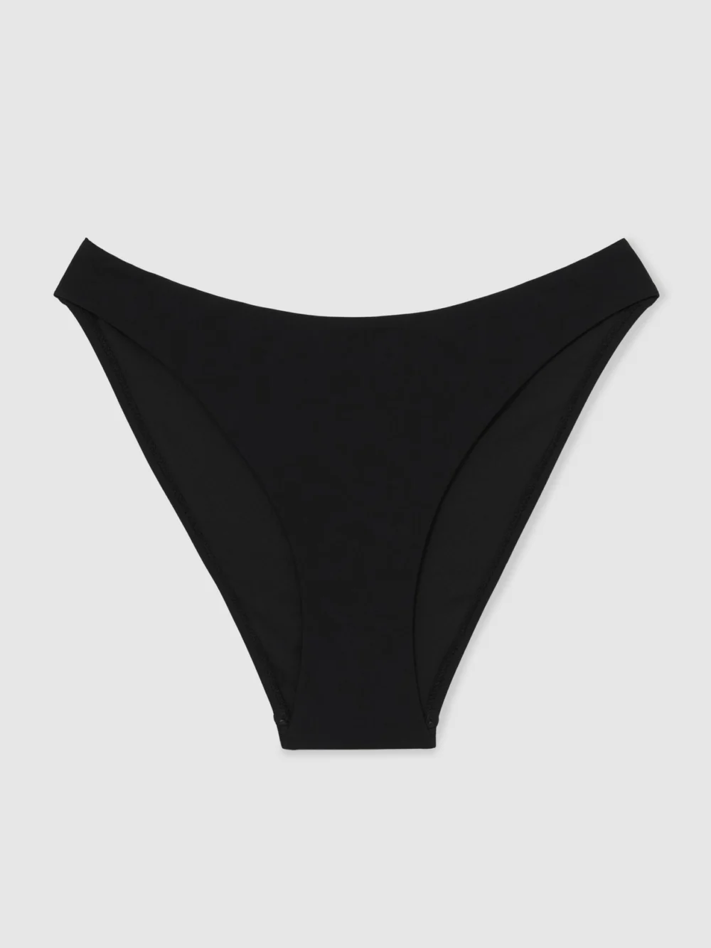 Reiss Black Fixed-side Bikini Bottoms, view 2