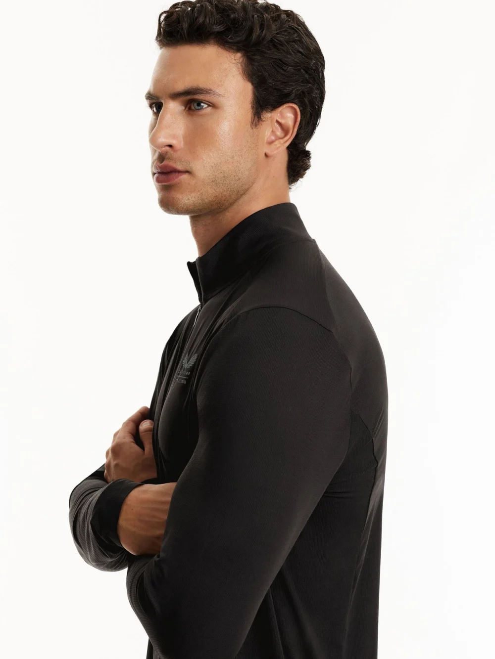 Reiss Black Long 1 & 4 Zip | Castore Performance Quarter-zip Top