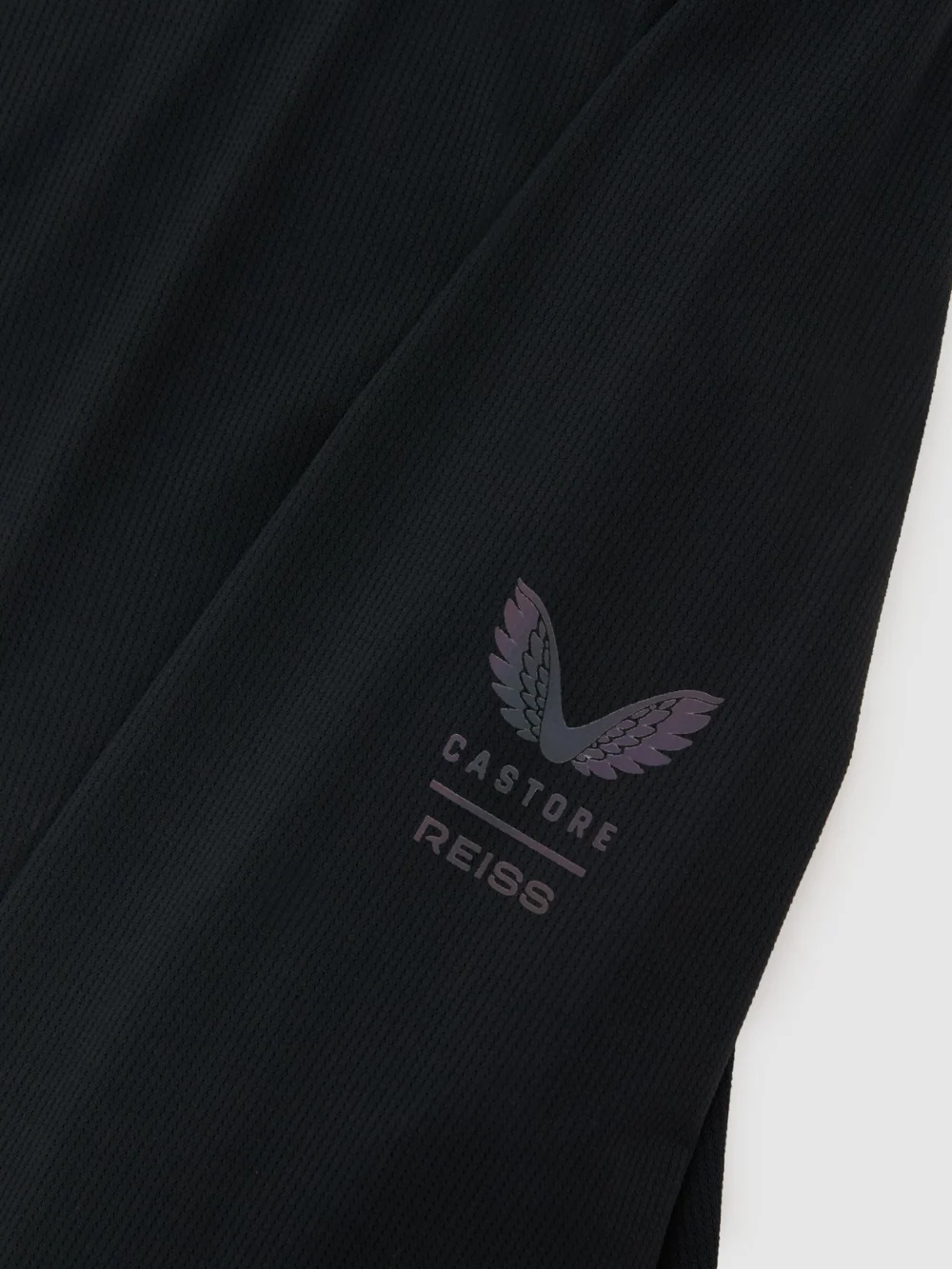 Reiss Black Long 1 & 4 Zip | Castore Performance Quarter-zip Top, view 2