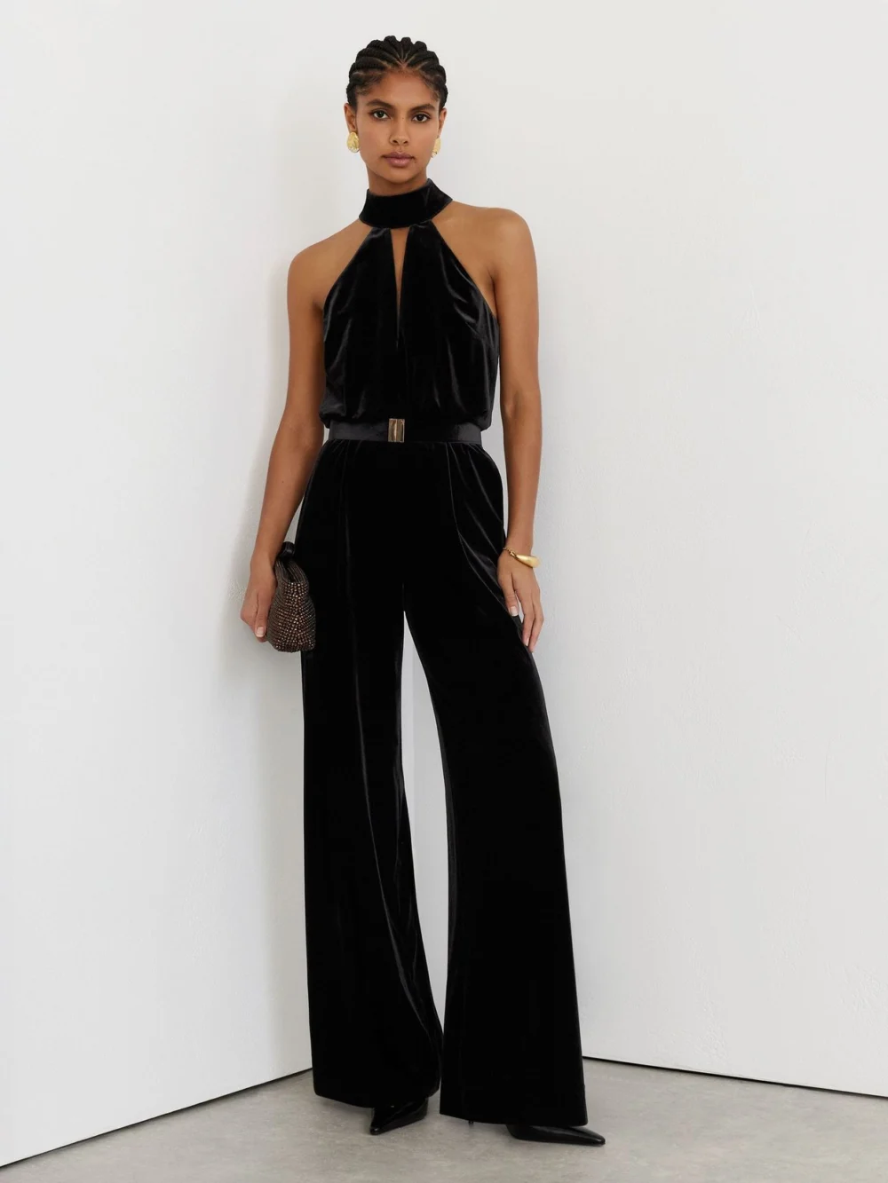 Reiss Black Petite Jumpsuit