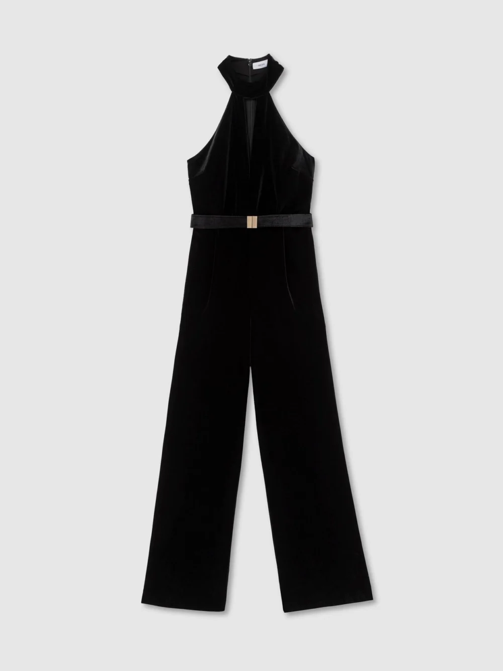 Reiss Black Petite Jumpsuit, view 2