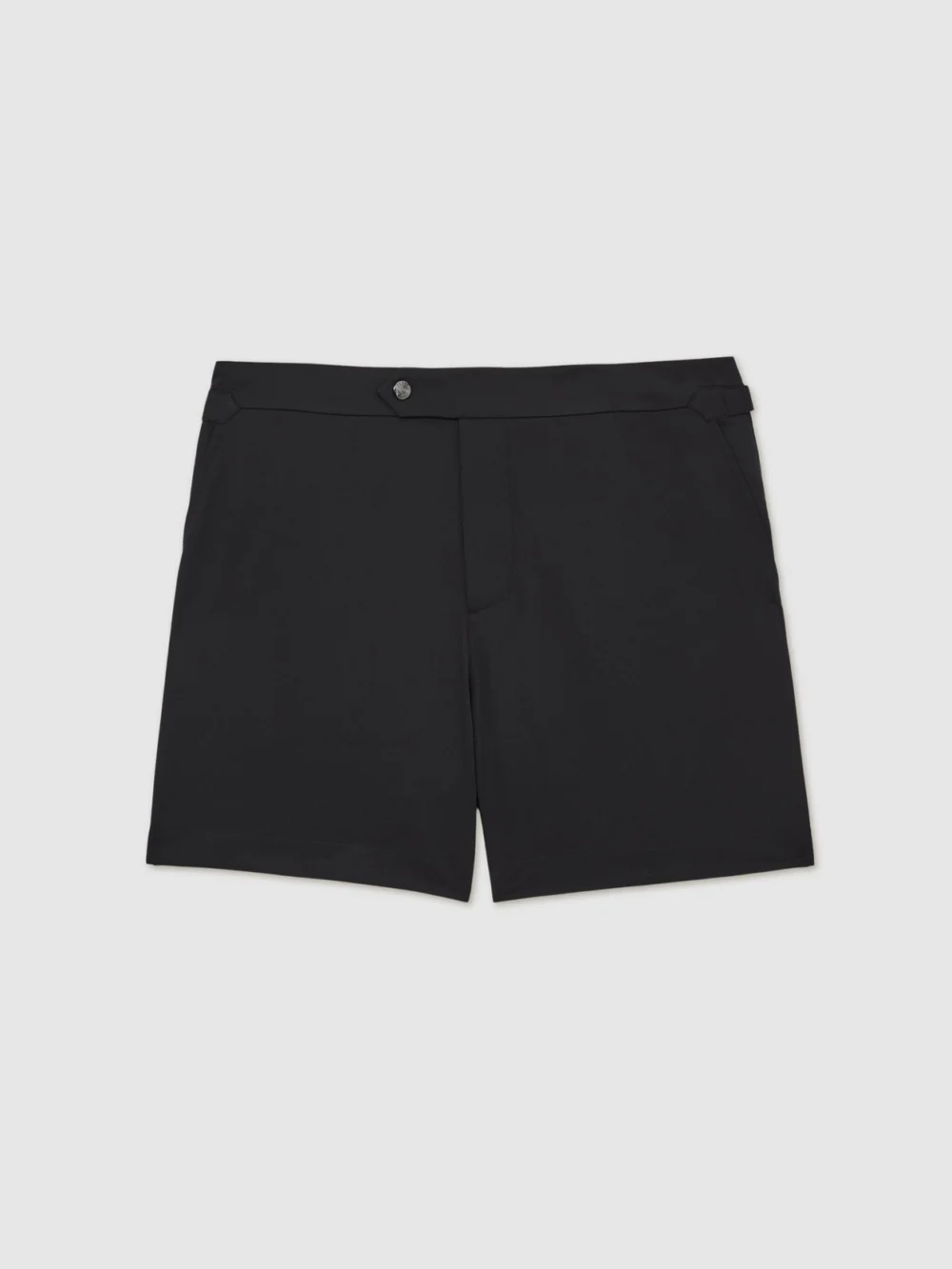 Reiss Black Side-adjuster Swim Shorts, view 2