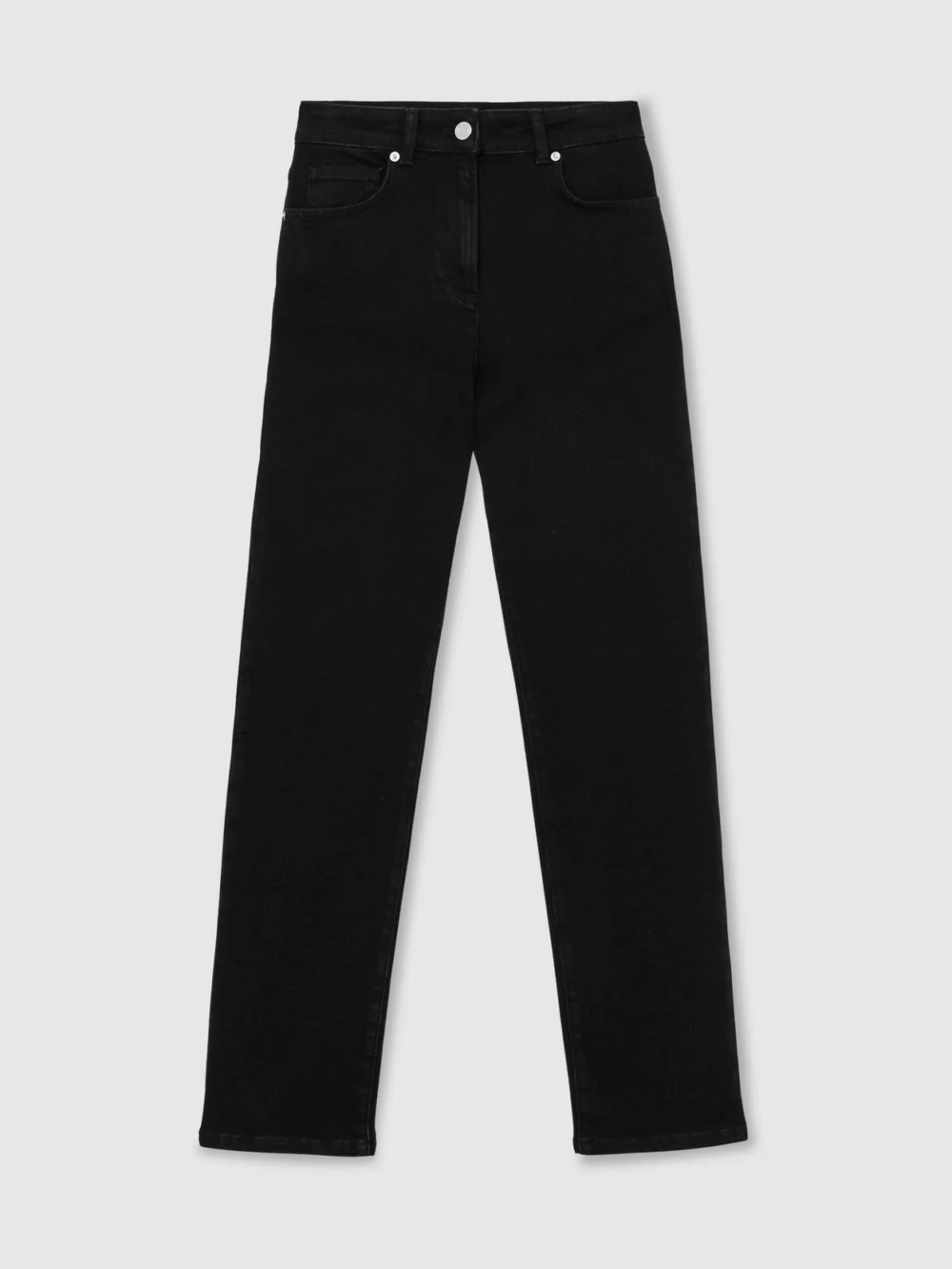 Reiss Black Slim-leg Mid-rise Jeans, view 6