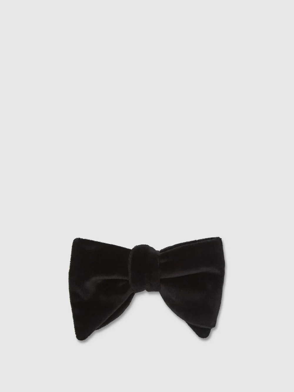 Reiss Black Velvet Bow Tie,