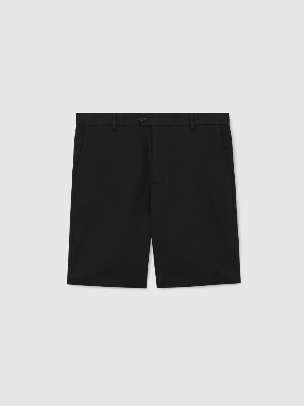 Reiss Black Wickethort Length Cotton Chinohorts Withtretch, view 6