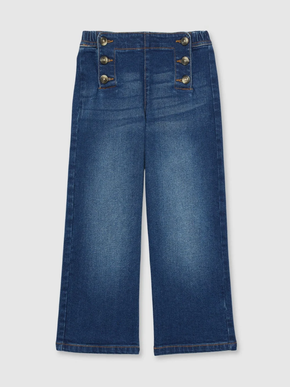Reiss Blue 9-13 yrs Straight-leg Sailor Jeans, view 2