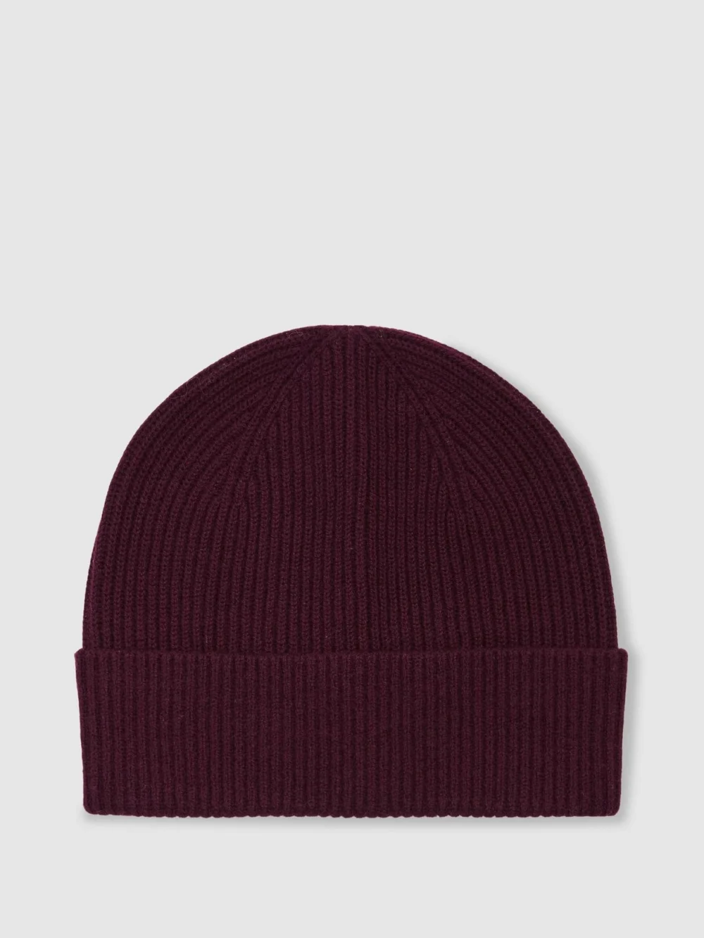 Reiss Bordeaux Merino Wool Rib-knit Scarf and Beanie Set,, view 4