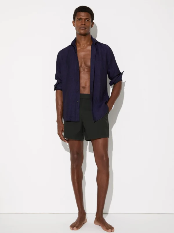 Reiss Bottle Green Side-adjuster Swim Shorts