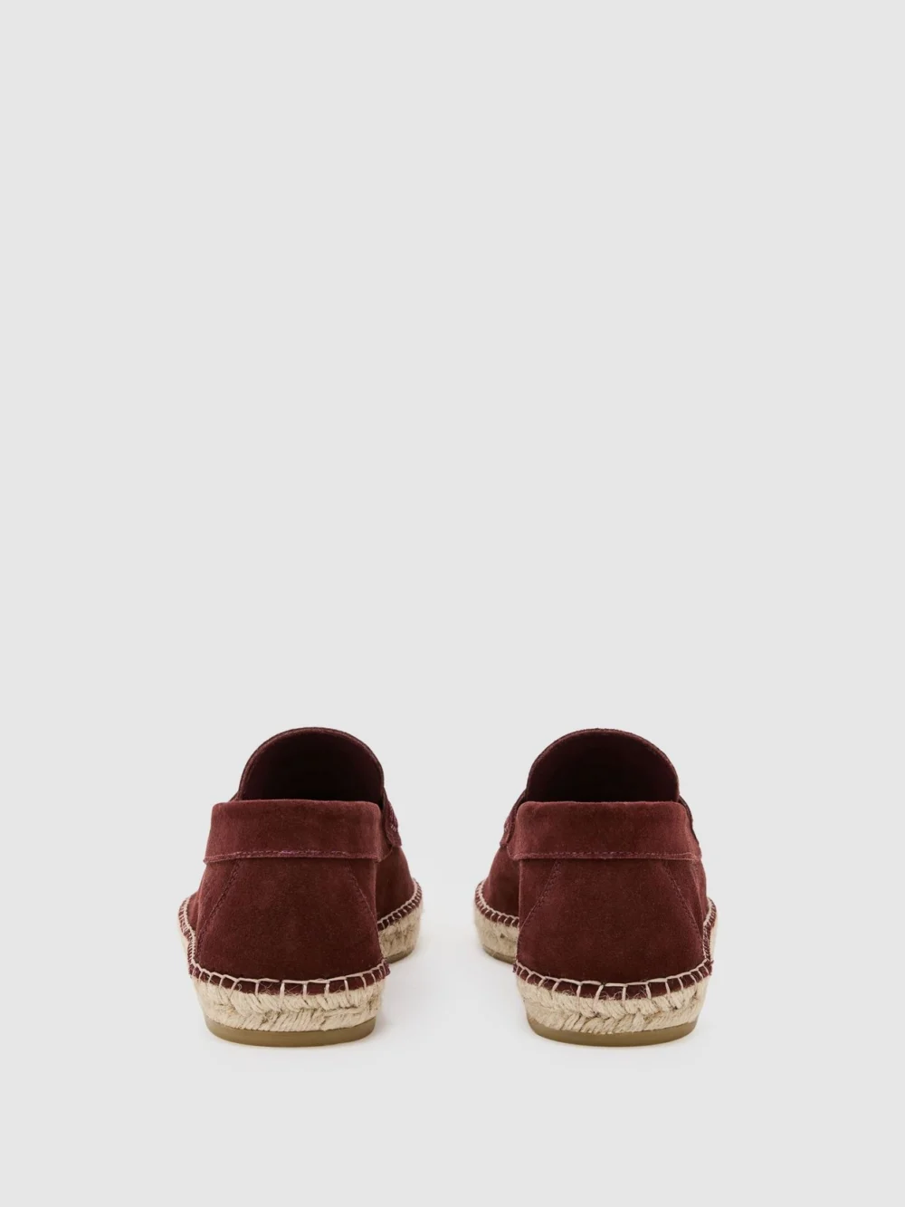 Reiss Brick Red Suede Penny Loafer Espadrilles, view 4