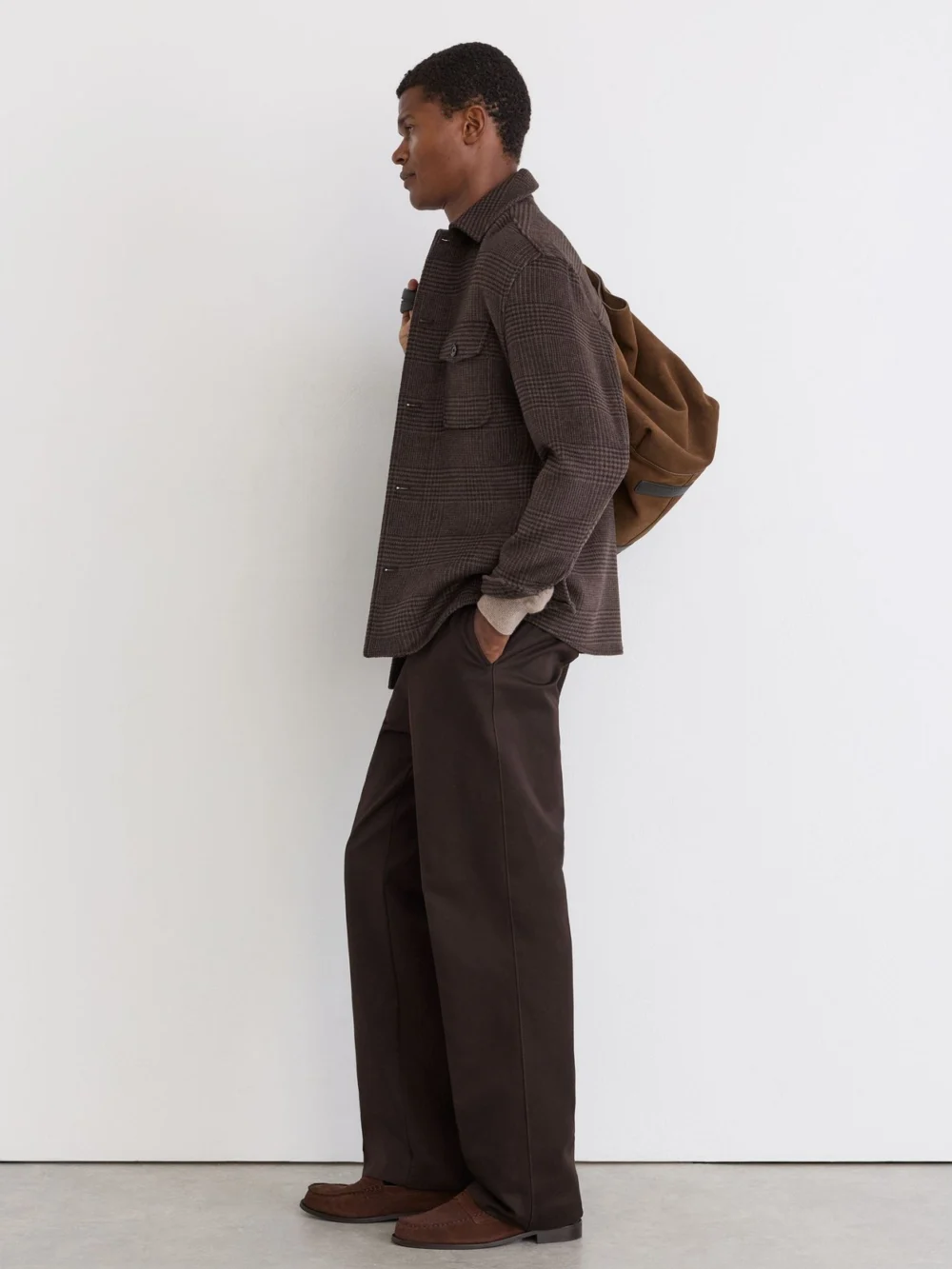 Reiss Brown Liam Shirt, view 4
