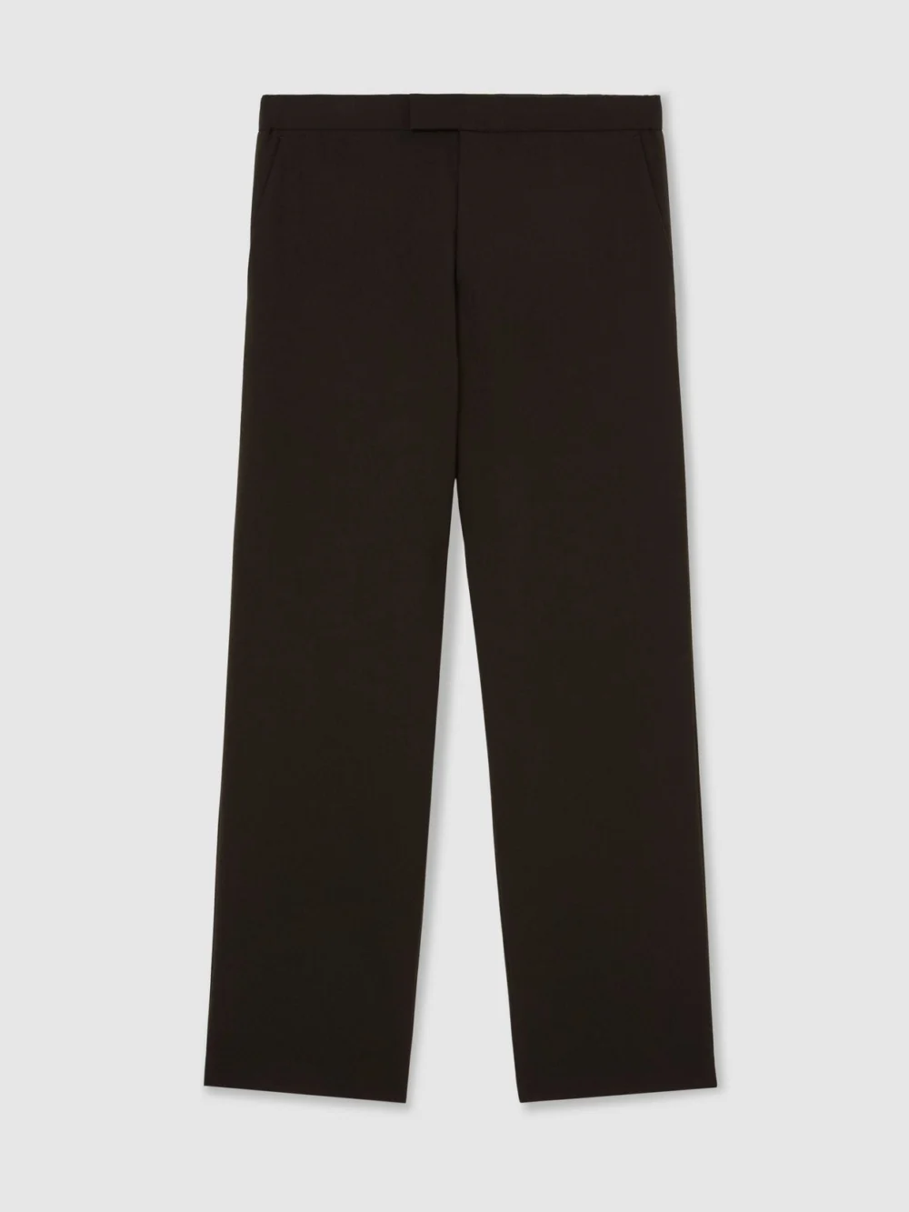 Reiss Brown Slim Fit Stretch Drawstring Trousers, view 6