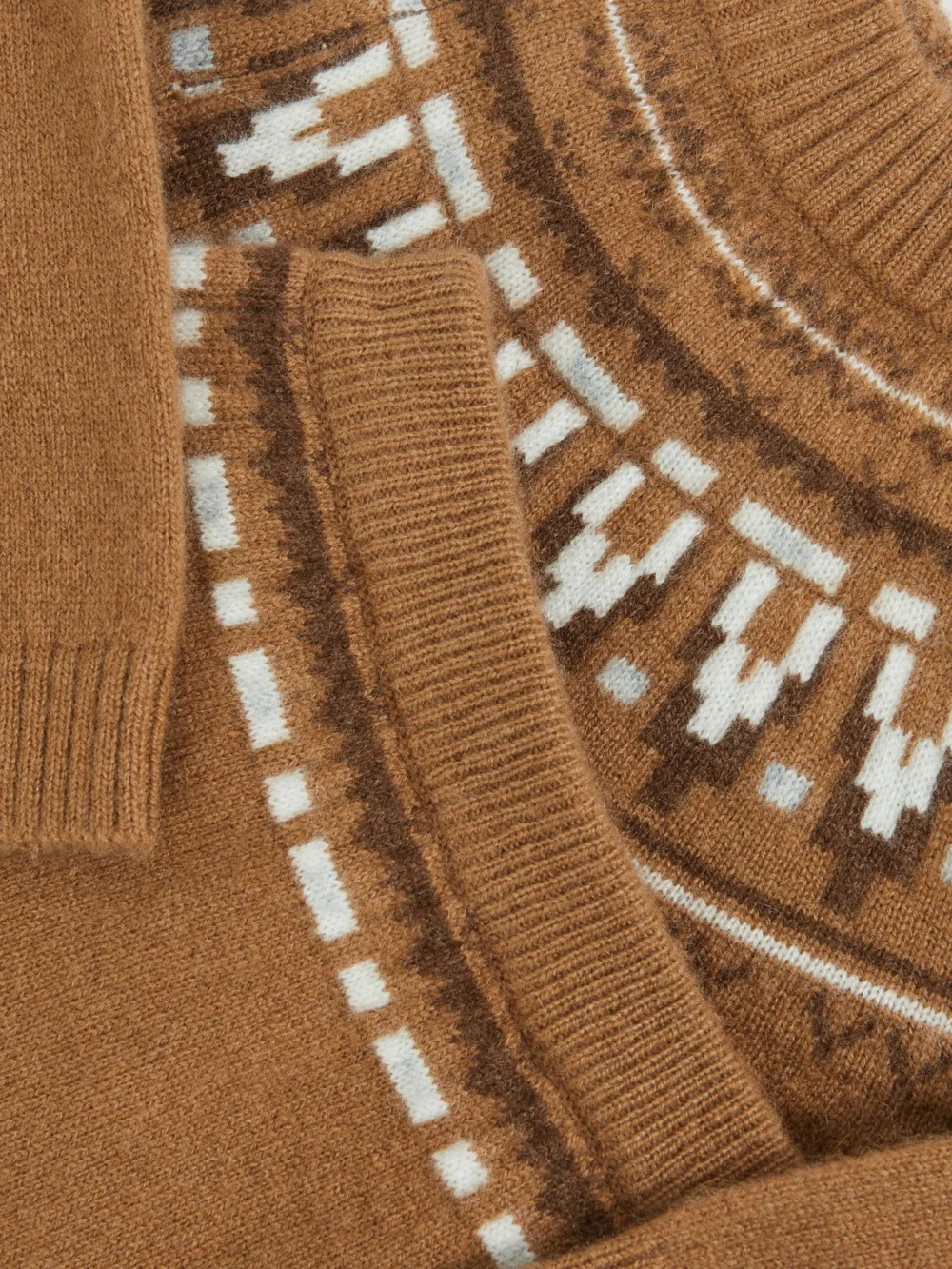 Reiss Camel Cashmere Jumper and Leggings Set, view 3