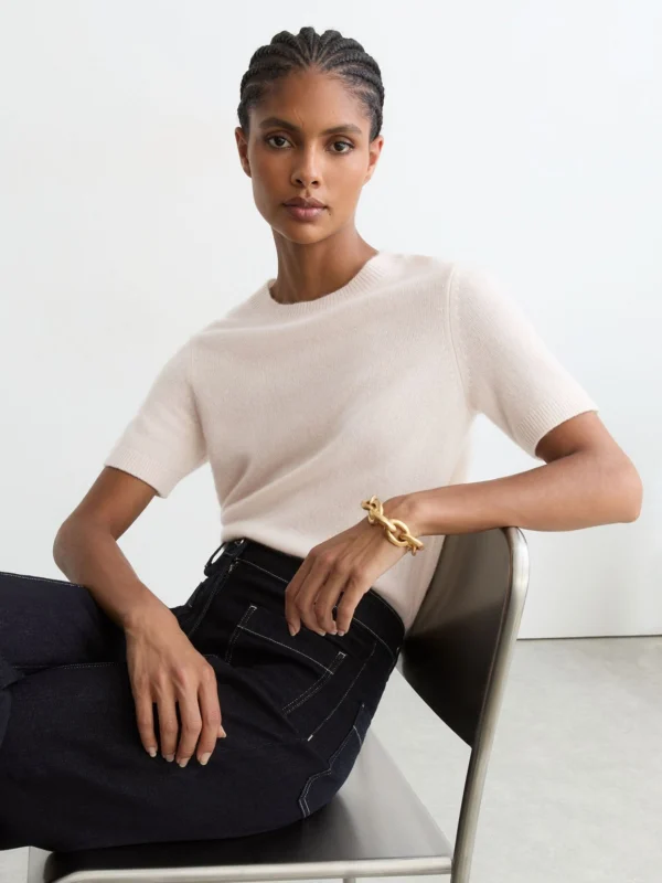 Reiss Cashmere Crew-neck T-shirt