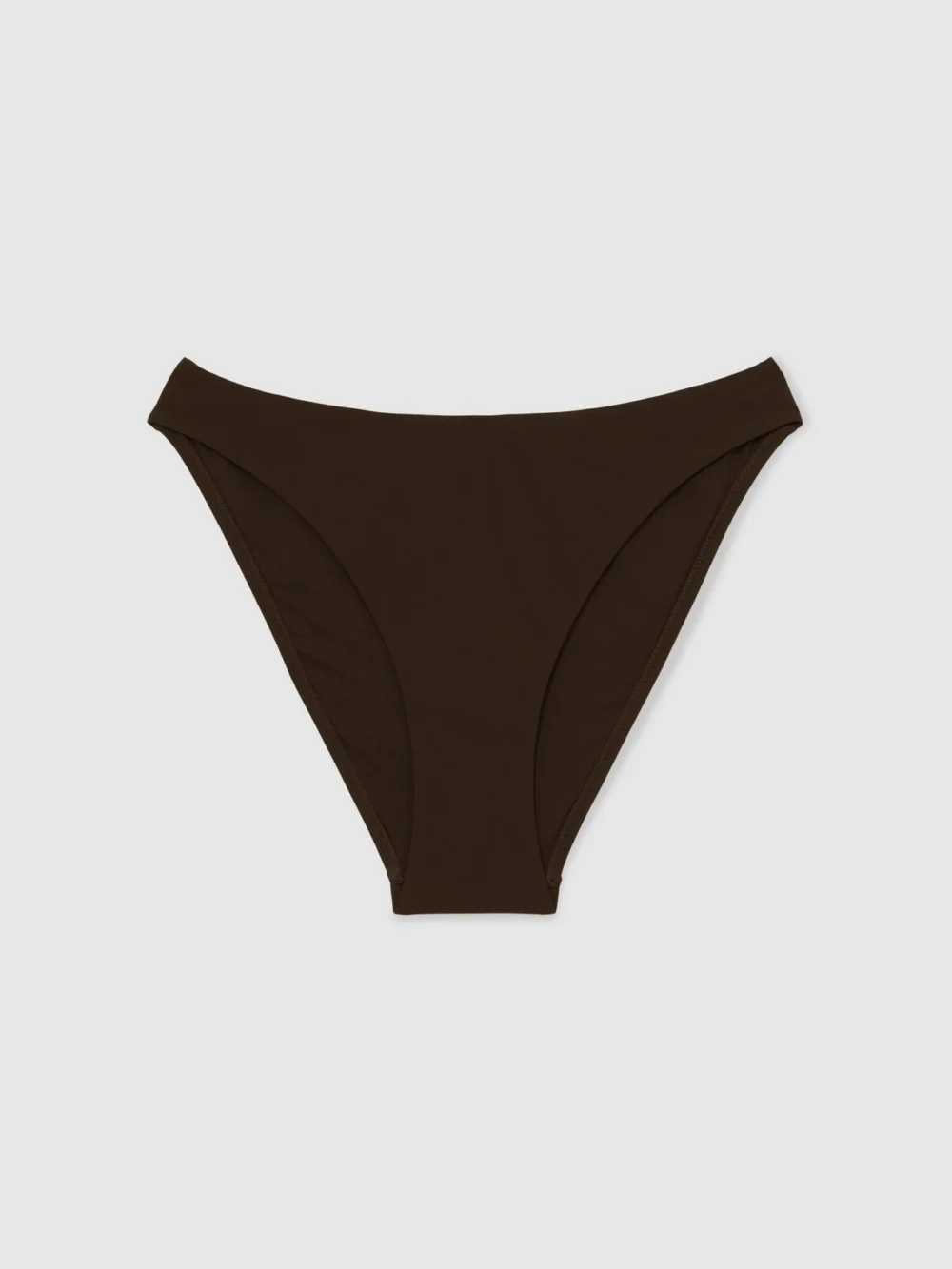 Reiss Chocolate Fixed-side Bikini Bottoms, view 2