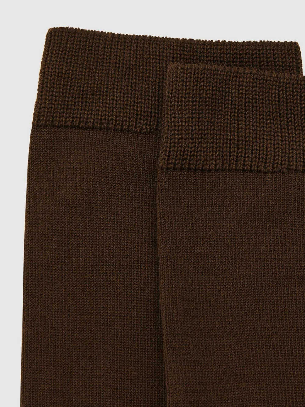 Reiss Chocolate Silk-blend Socks, view 2