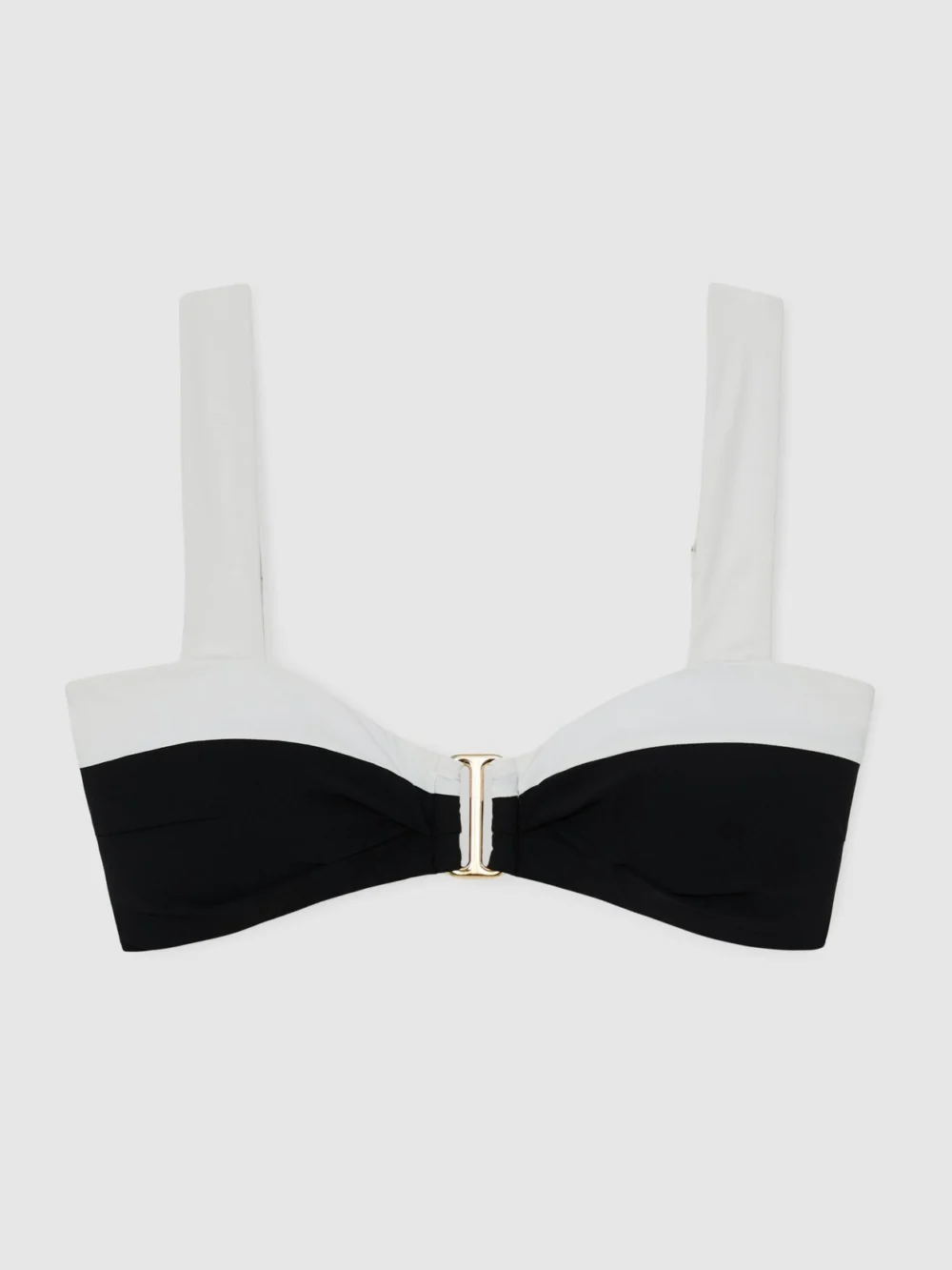 Reiss Colour-block Bikini Top, view 2