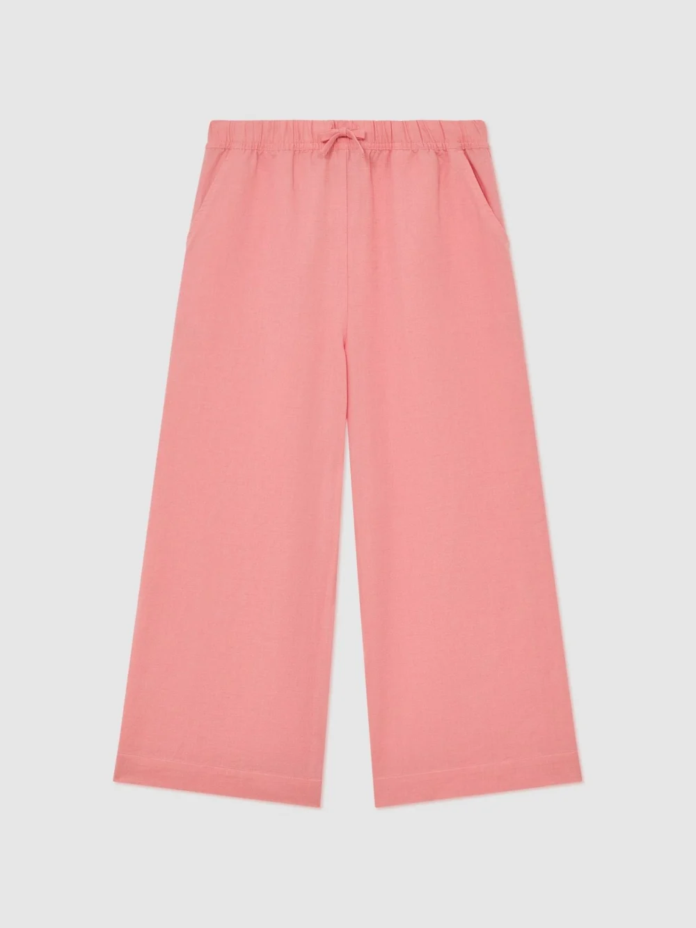 Reiss Coral Pink 3-9 yrs Cotton-linen Striped Trousers, view 3