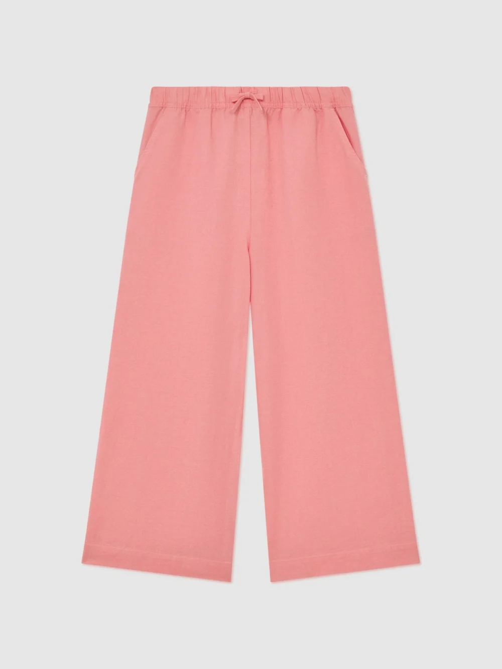 Reiss Coral Pink 3-9 yrs Cotton-linen Striped Trousers, view 4