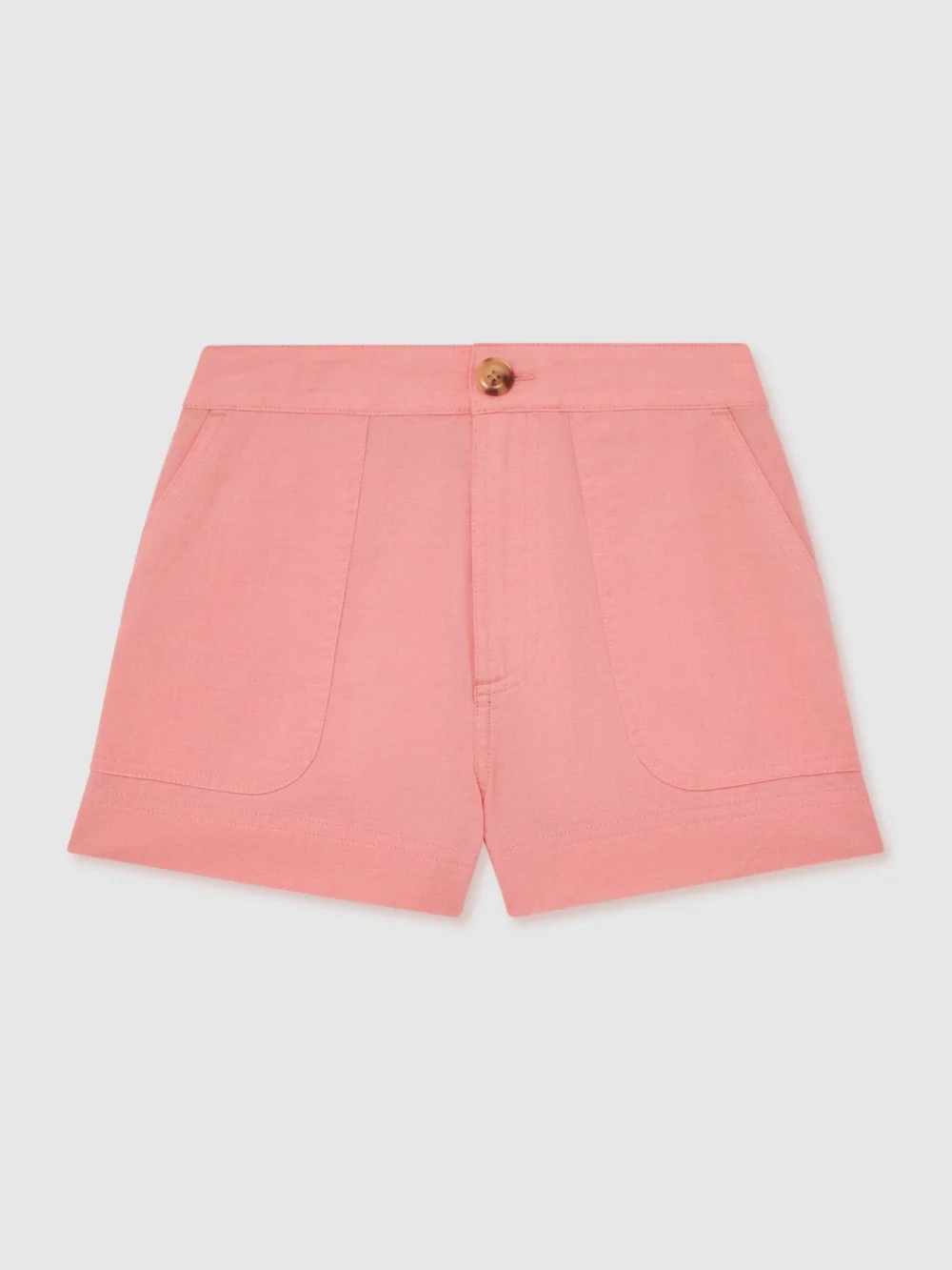 Reiss Coral Pink 9-13 yrs Cotton-linen Shorts, view 2