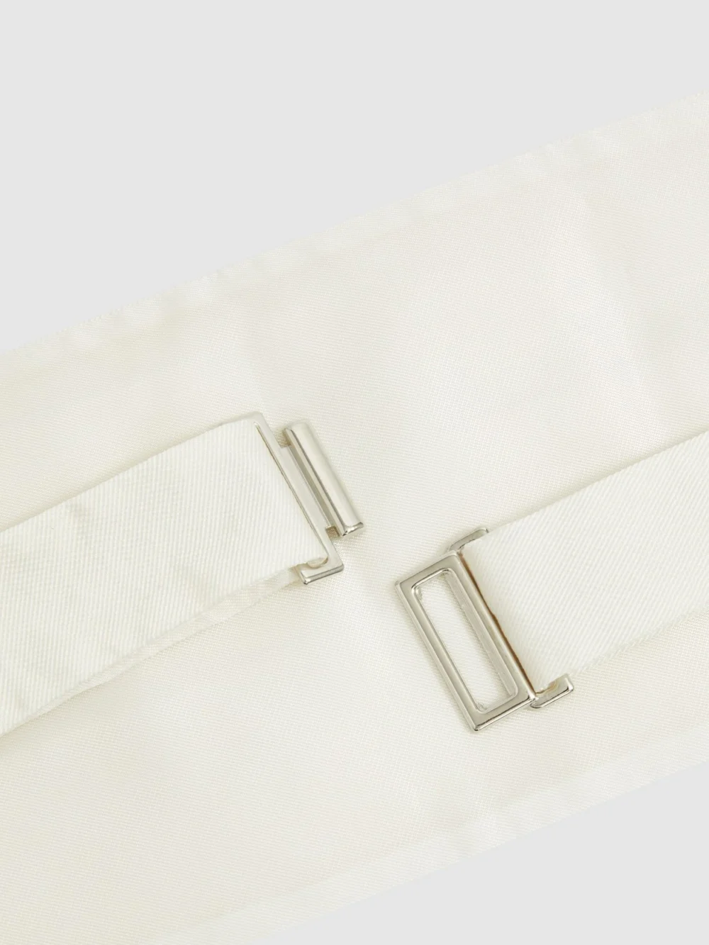Reiss Cream Silk Cummerbund, view 3