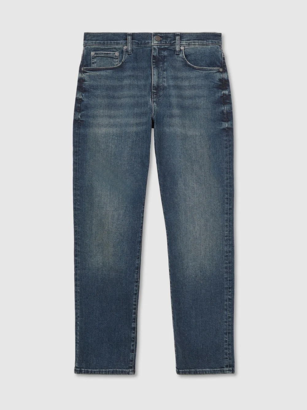 Reiss Dark Blue Comfort-stretch Jeans, view 2
