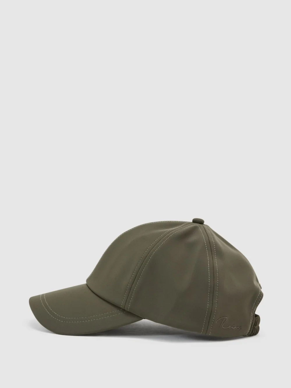 Reiss Dark Green Technical Logo-embroidered Baseball Cap,, view 3