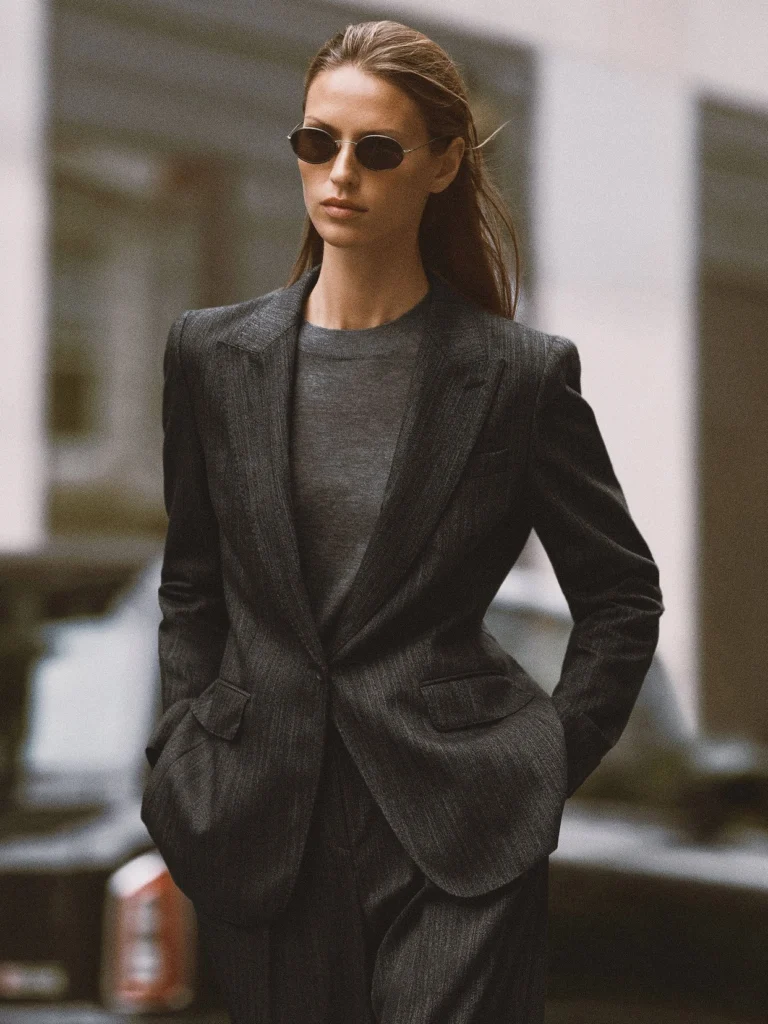 Reiss Dark Grey Wool-blend Single-breasted Blazer