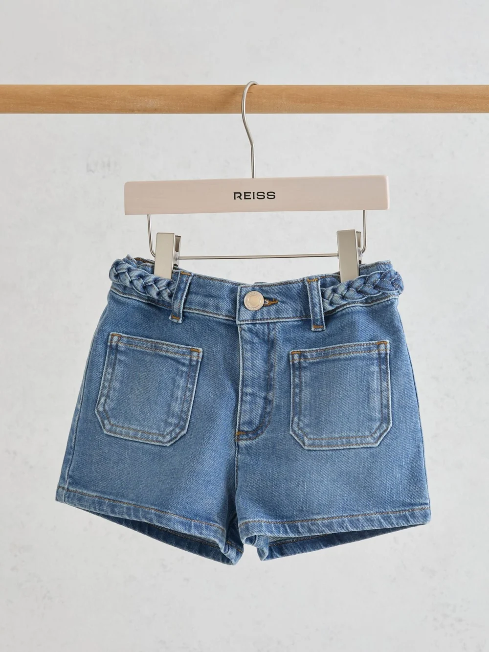 Reiss Denim Blue 3-9 yrs Shorts, view 5