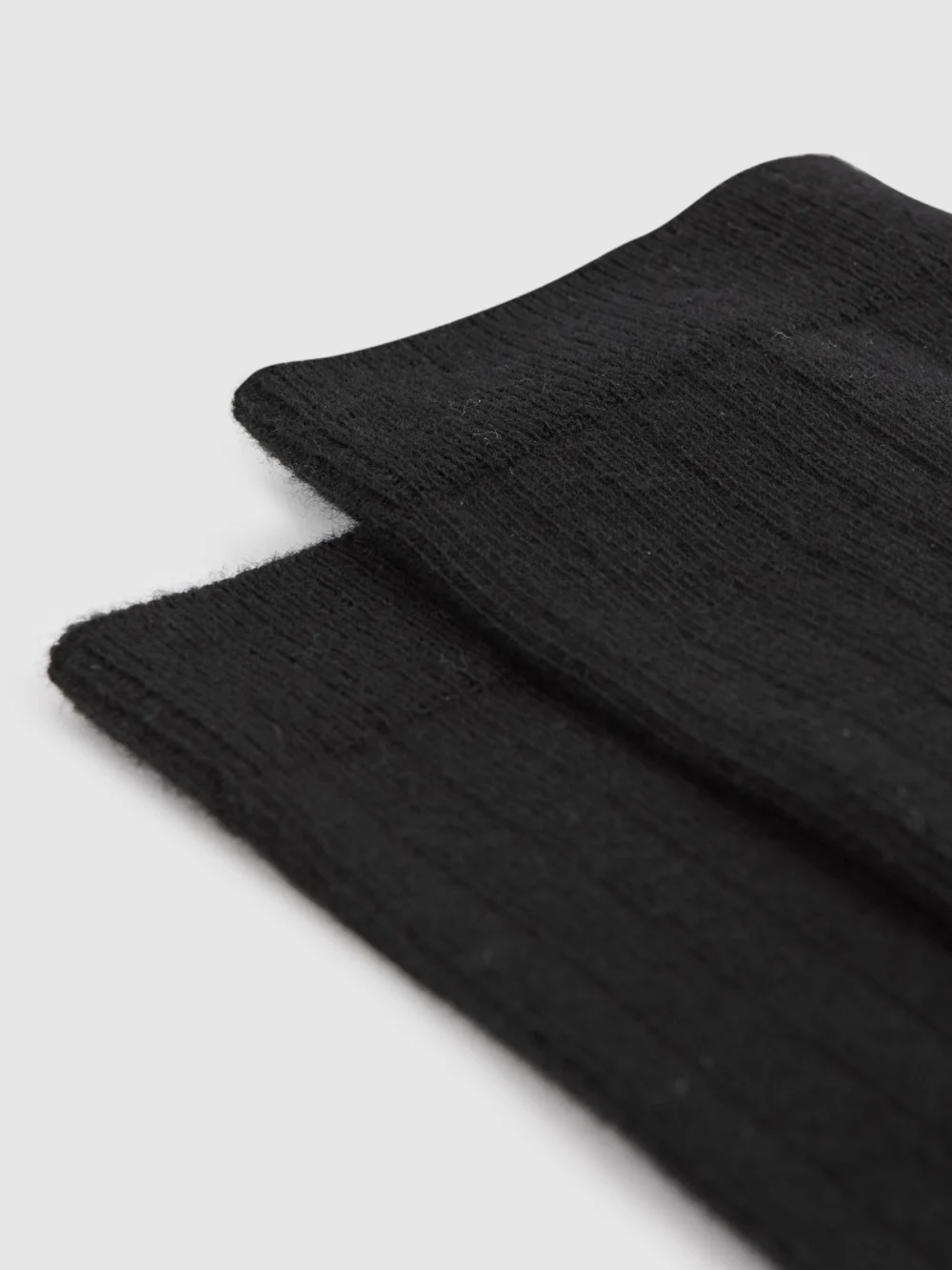 Reiss Felicia Loafer Socks Cotton Ribbed in Black, view 2