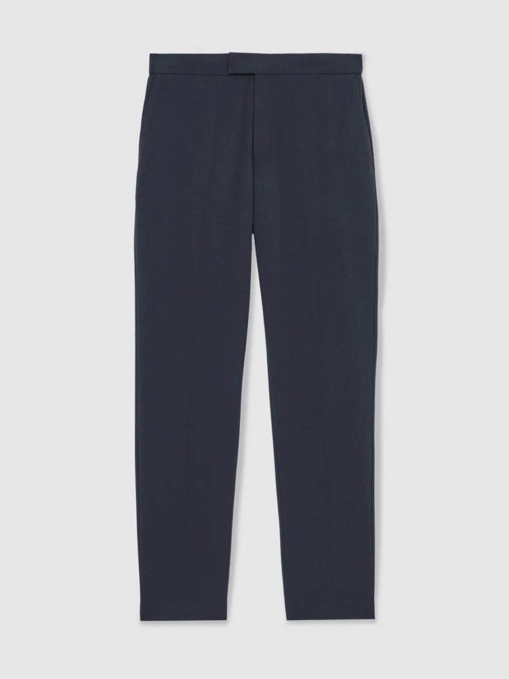 Reiss Found Airforce Blue Slim Fit Stretch Slim-fit Drawstring Trousers, view 2