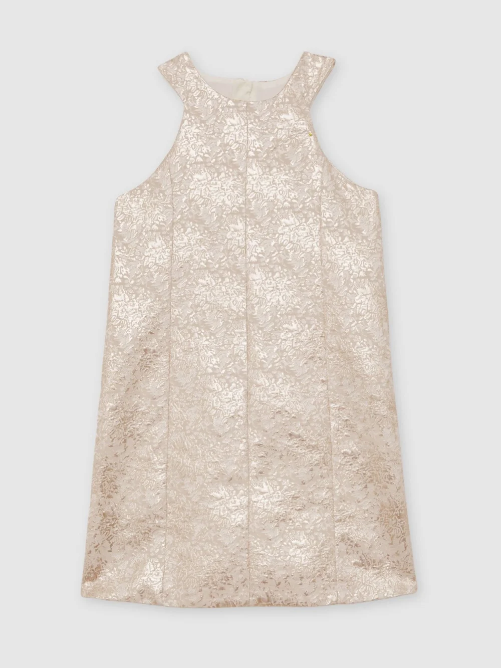 Reiss Girls Silver Jacquard Shift Dress
