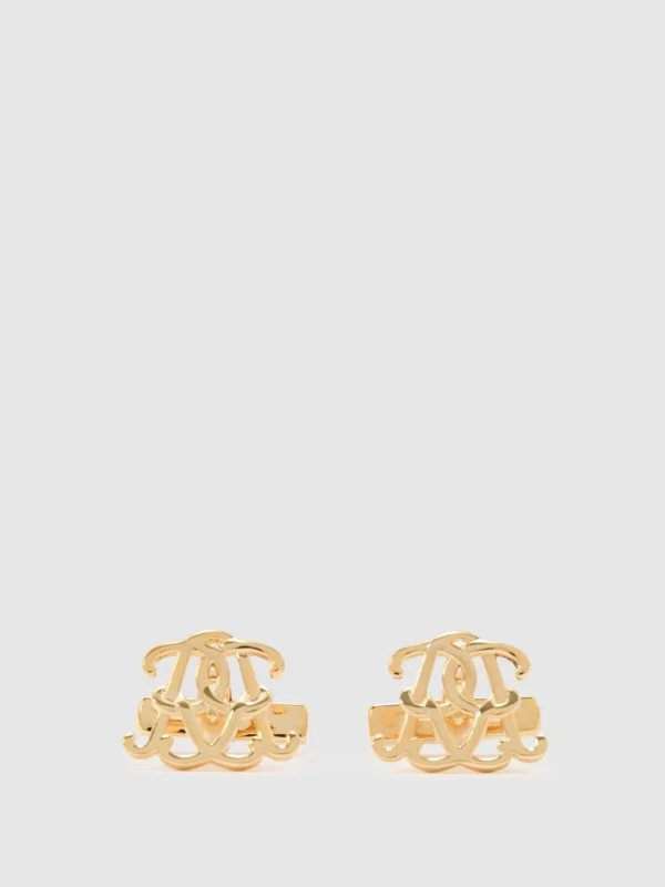 Reiss Gold Monogram Cufflinks,