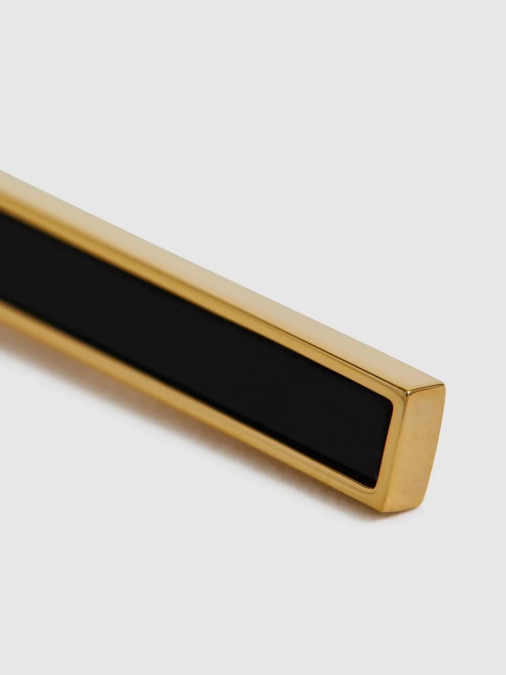 Reiss Gold Onyx Tie Bar, view 4
