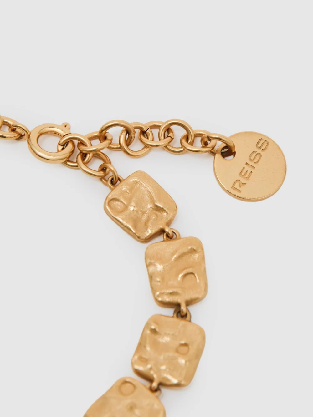 Reiss Gold Tone Brass Square Bracelet, view 2
