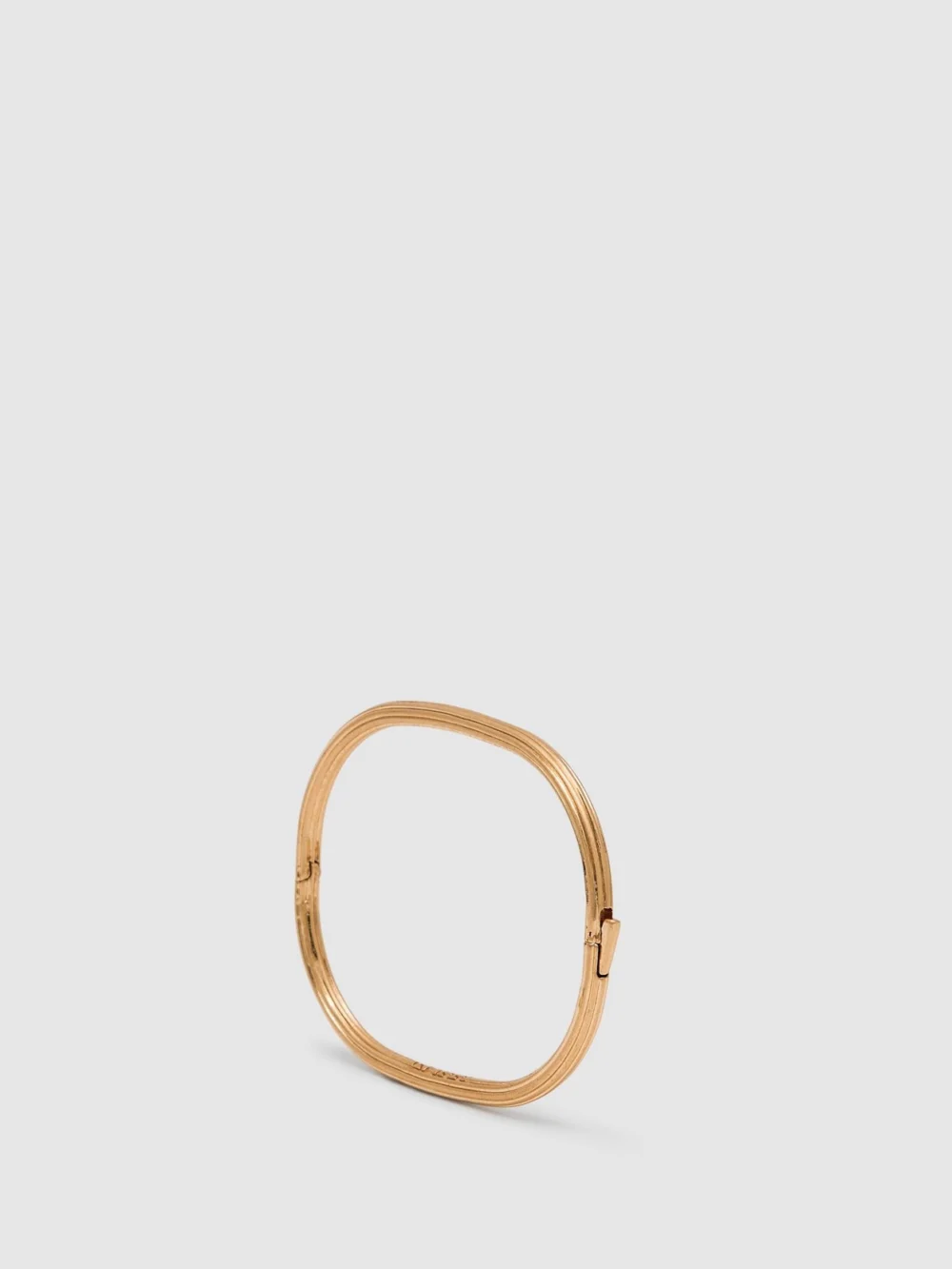 Reiss Gold Tone Contour Hinged Cuff,