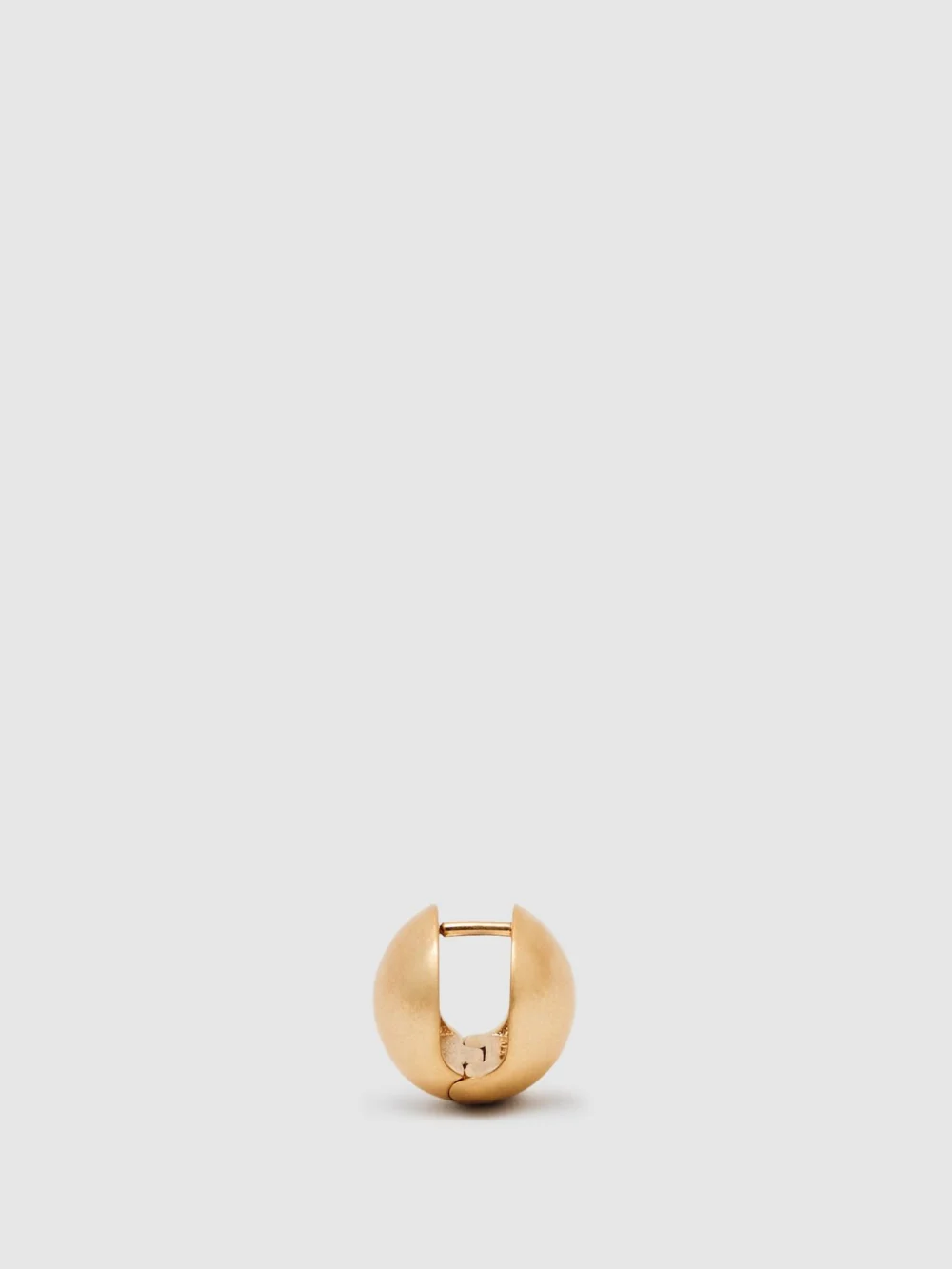 Reiss Gold Tone Polished Ball Huggie Earrings,, view 4